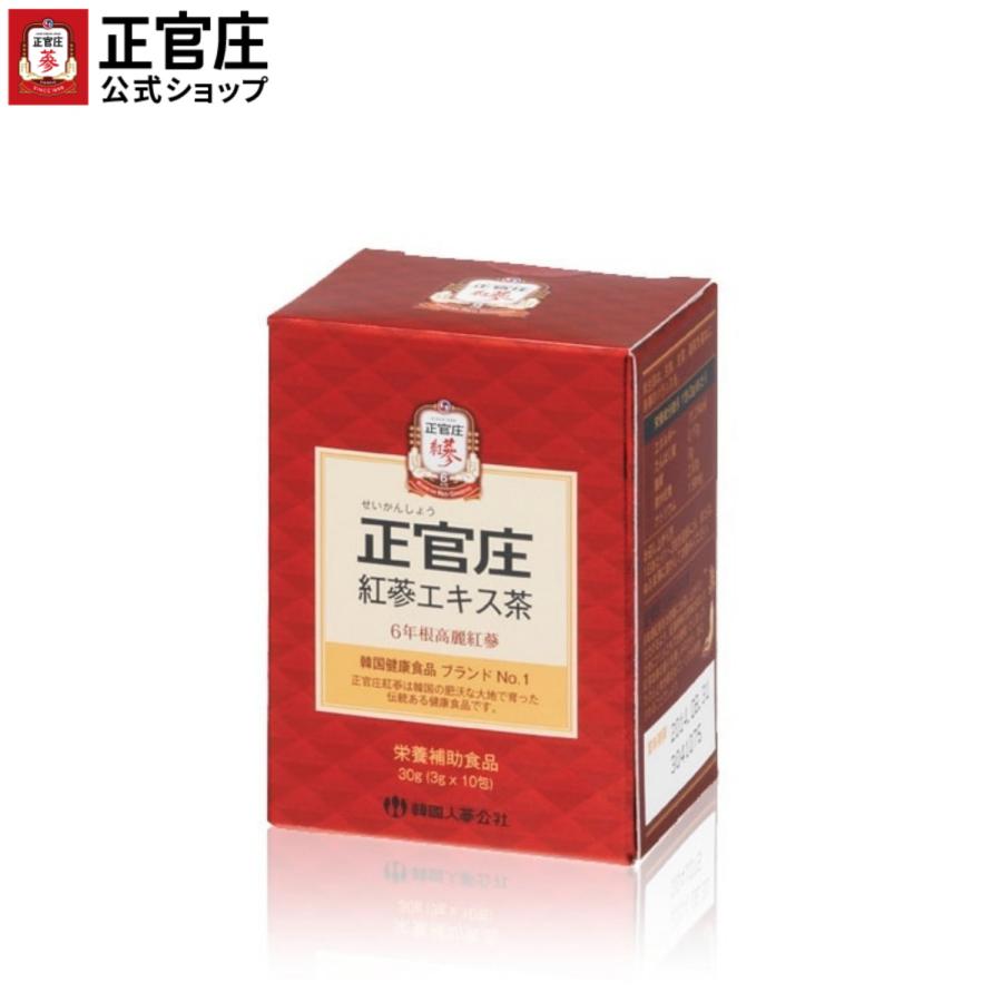 正官庄 日本公式】紅参エキス茶(3g×10包)│正官庄(ジョンガンジャン