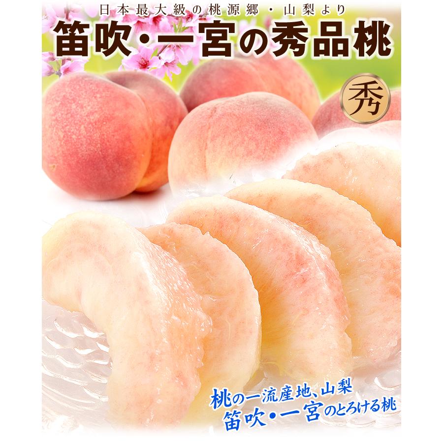 もも 1.5kg 笛吹の桃【特大】山梨産 送料無料 食品 : 食みらい・国華園