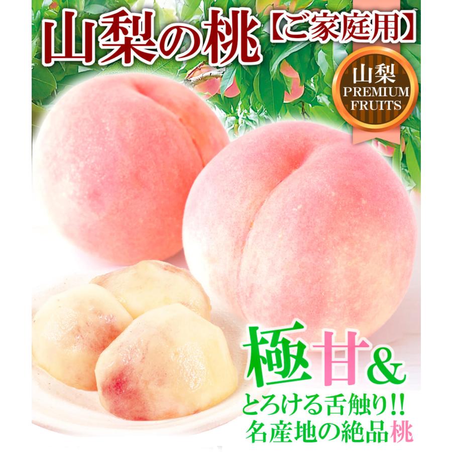 もも 5kg ご家庭用 山梨の桃 山梨産 送料無料 食品 : 食みらい・国華園