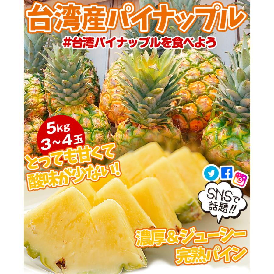 パイナップル 台湾産 金鑚パイン 5kg 芯までOK 鳳梨 ゴールデン パイナップル 台湾産 金鑚パイン 5kg 芯までOK 鳳梨 ゴールデン