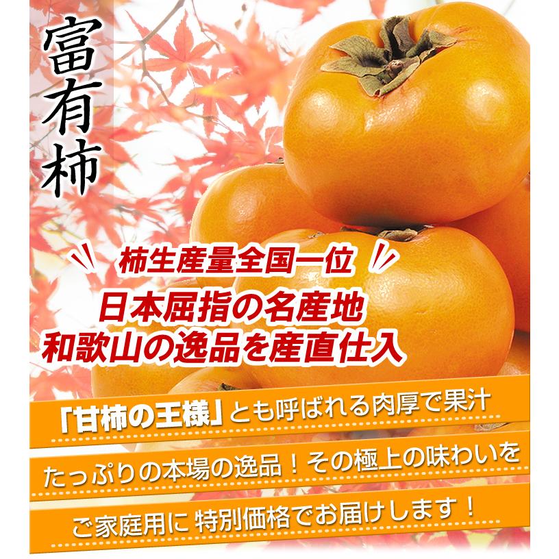 柿 15kg 富有柿 ご家庭用 和歌山産 送料無料 食品 : 食みらい・国華園