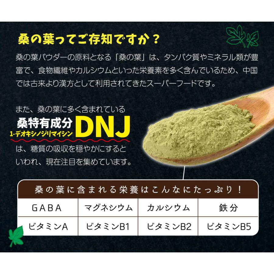 桑の葉パウダー 1袋 100g 送料無料 粉末 ポスト投函 食品 : 食みらい