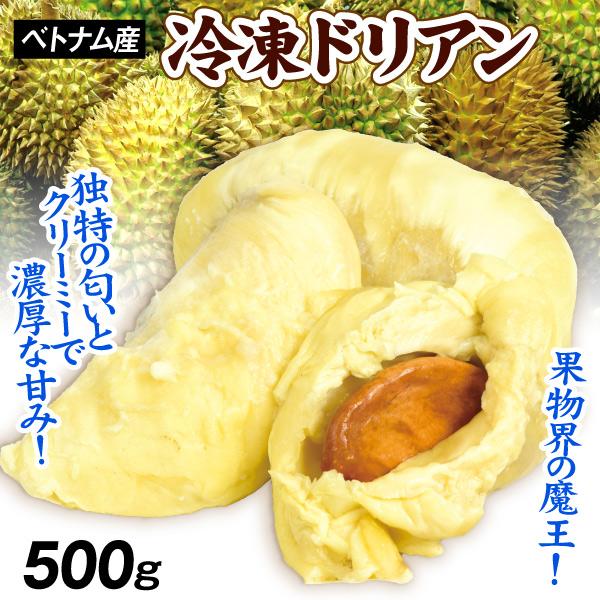 冷凍フルーツ 500g 冷凍ドリアン ベトナム産 化粧箱 冷凍便 送料無料