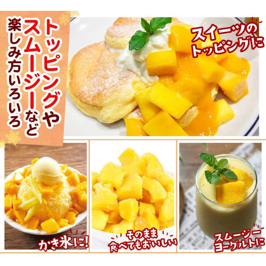 マンゴー 冷凍 完熟 カット済み 3kg（500g×6袋） 無添加 砂糖不使用