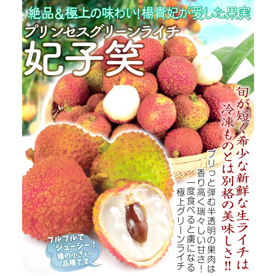 ライチ グリーンライチ 妃子笑 800g 中国広東省産 生ライチ 茘枝 ひ