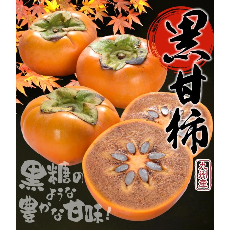 柿 5kg 黒甘柿 ご家庭用 九州産 送料無料 食品 : 食みらい・国華園