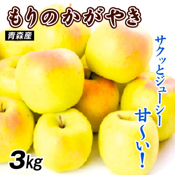 りんご 3kg もりのかがやき 青森産 送料無料 食品 : 食みらい・国華園