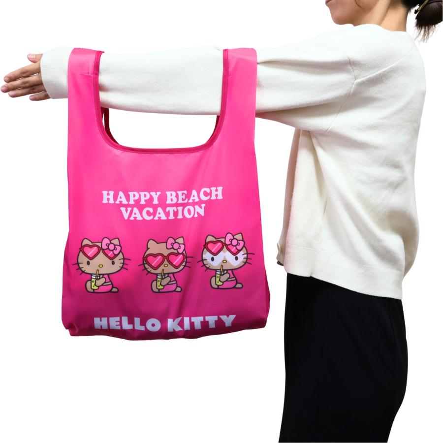 ハローキティ エコバッグ ピンク 日焼けキティちゃん サンリオ