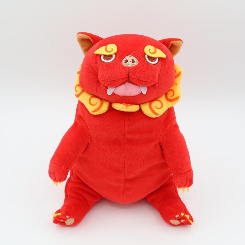 もちしーさー　沖縄限定　ぬいぐるみ　Mサイズ もちしーさー レッド ぬいぐるみ 赤 Mサイズ 沖縄 シーサー ゆるかわ