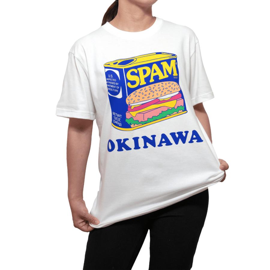 スパム tシャツ spam コットン シャツ ホワイト 立体缶 spamt ユニ