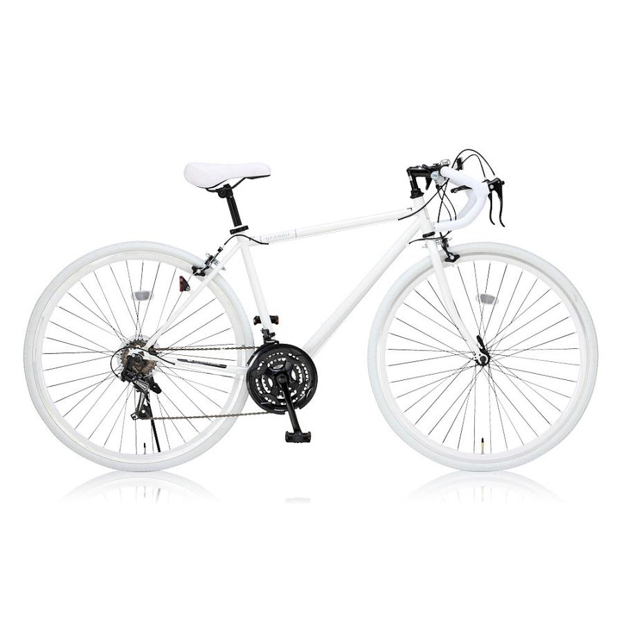 女性でも乗りやすいフレームサイズ470mm Grandir700x28cロードバイクsensitiveホワイト フレームサイズ470mm 生活オアシス 通販 Yahoo ショッピング