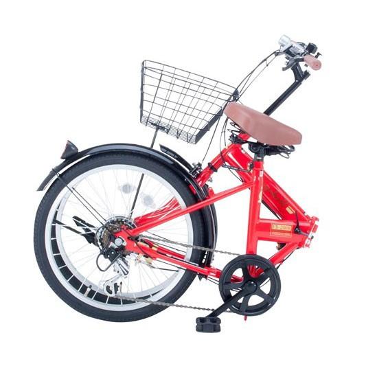 Raychell 20インチ折り畳み自転車 6段変速 Raychell(レイチェル) 『カラータイヤ装備』20インチ6段変速折り畳み