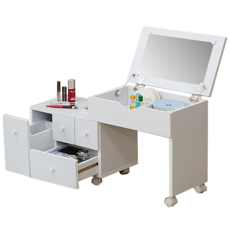使う時だけスライドして メイクスペースを広げられます サカベ スライド式コスメワゴンfj 18whホワイト 生活オアシス 通販 Yahoo ショッピング