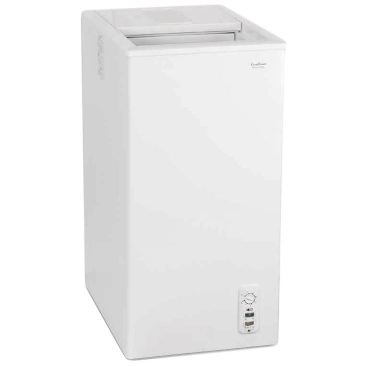 《業務用アイスクリームバルクを効率よく収納》三ツ星貿易 Excellence 58Lスライド扉直冷式冷凍ストッカーKF-58SL