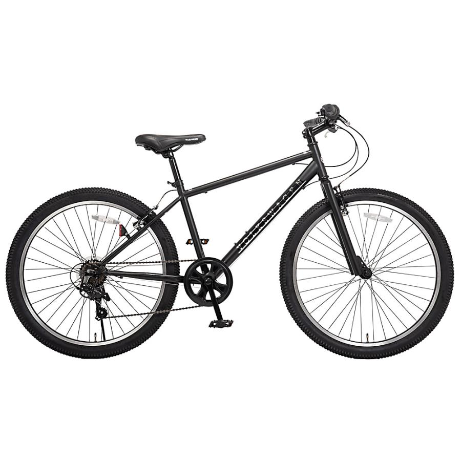 Volkswagen 26インチ外装7段変速MTB VW-MTB267-OTマットブラック(67379 