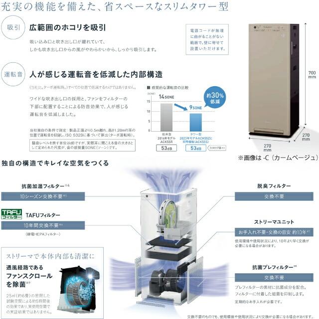 ダイキン（DAIKIN） 【3年保証】空気清浄機 適用床面積：〜25畳 
