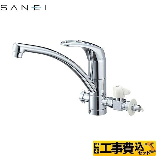 工事費込みセット モデロ混合栓 キッチン水栓 キッチン水栓 K8761tjv V2s 13 Kj シングルワンホール分岐混合栓 三栄 安心 K8761tjv V2s 13 キッチン蛇口 水栓 Toonsquare Co