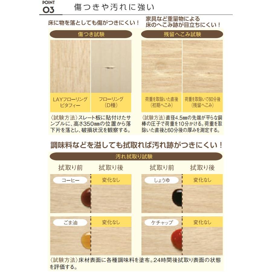 LAYフローリング ピタフィー PITAFI 床材 10畳用 DIYに 東リ PACK-PITAFI-10 5ケース120枚(15.49平米) メーカー直送品 代引・土日祝配送・時間指定 不可 爆買の画像
