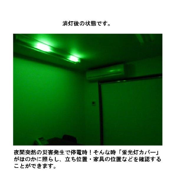 光る蛍光灯カバー（蓄光シリーズ 緊急用簡易照明）防災用品 : 生活工貿