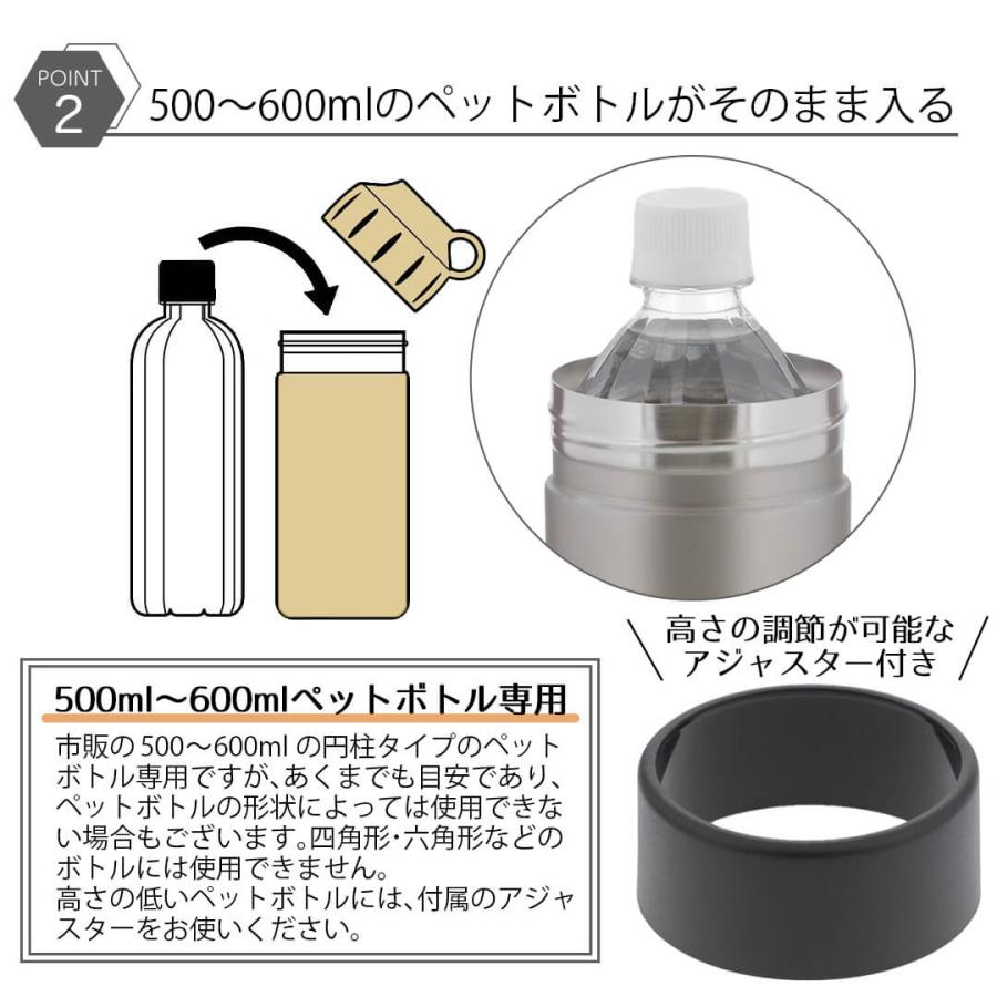 保冷 ペットボトルカバー ペットボトルホルダー 500ml-600ml HOLD MUG