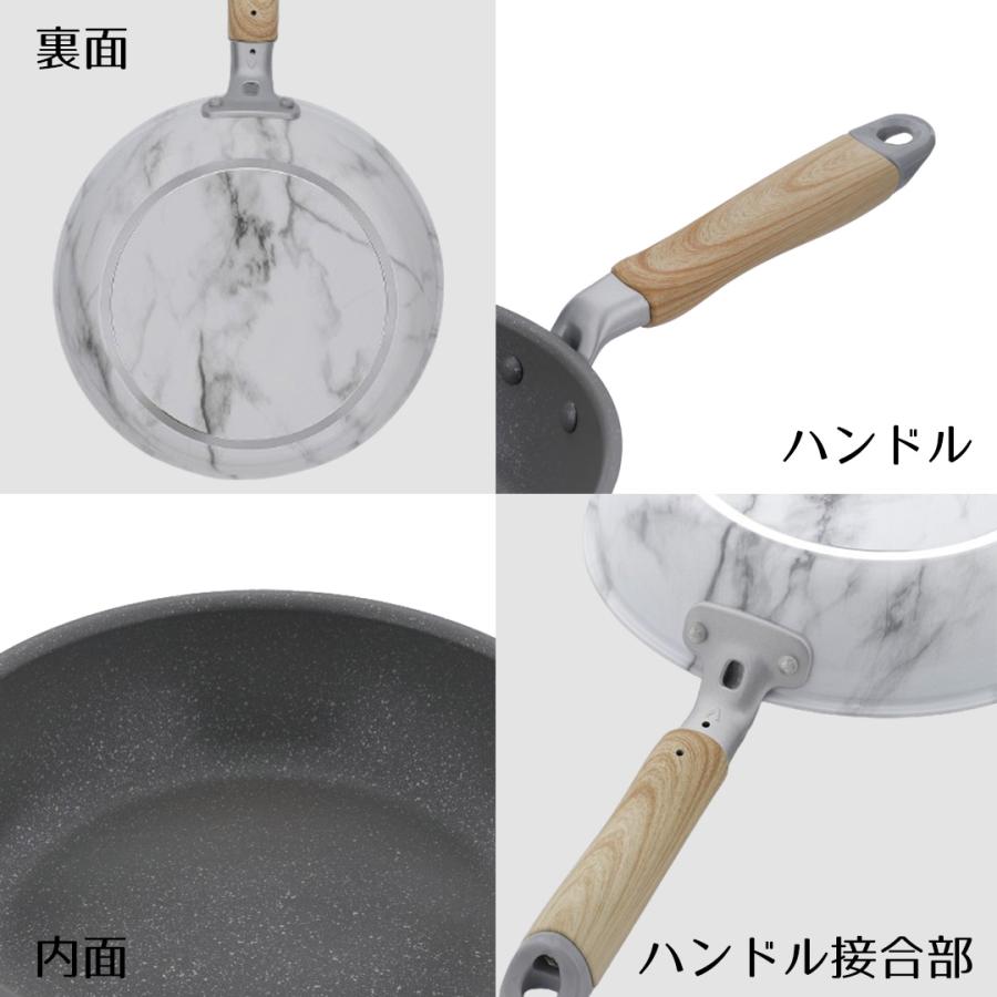 フライパンセット 14点セット MARBLE KITCHEN | ベストコ フライパン