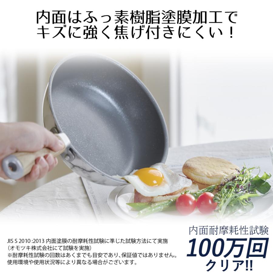 フライパンセット 11点セット IH ガス火 MARBLE KITCHEN | ベストコ