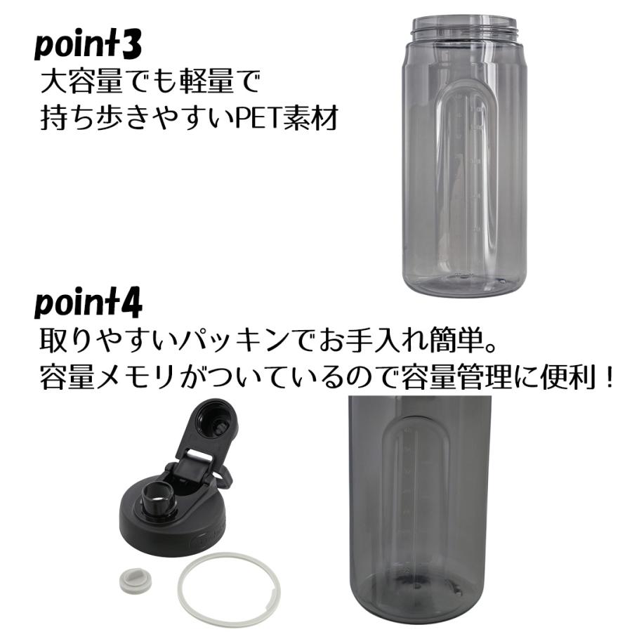 ロック＆ロック Active ウォーターボトル 1.5L ブラック HAP941BLK