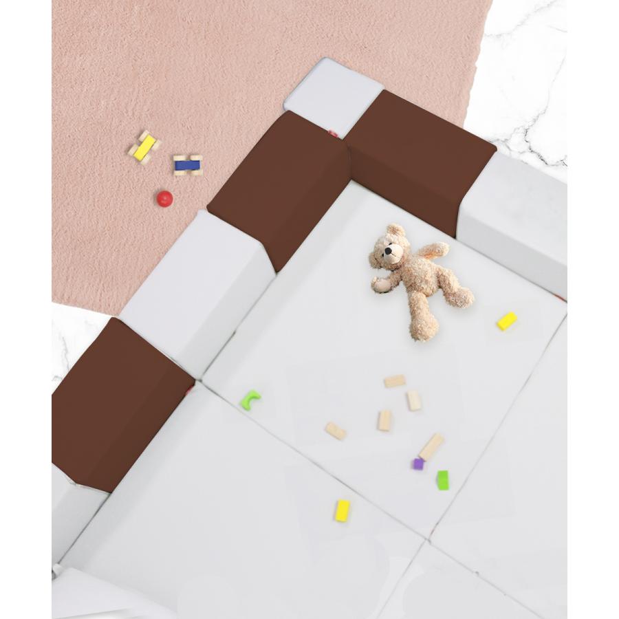 キッズブロック フルセット 230cm 230cm キッズコーナー ブロック クッション キッズスペース 赤ちゃん セット プレイマット おしゃれ ベビー リビング 人気ブレゼント