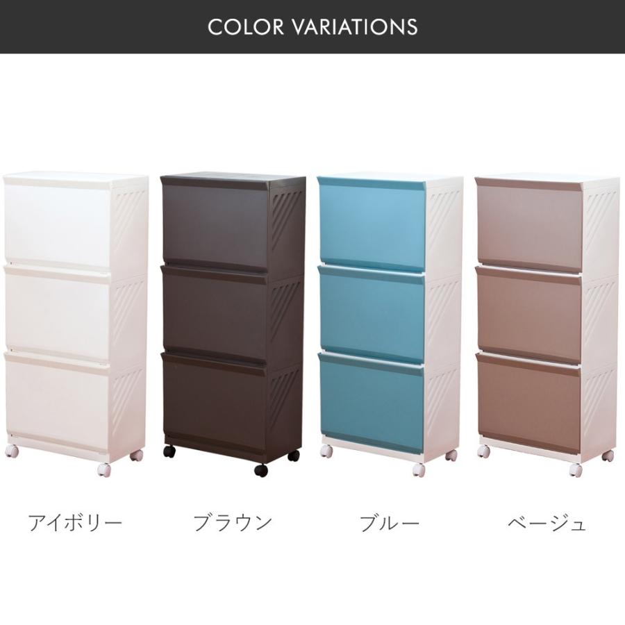 ランドリーボックス | 収納 ラック ワゴン バスケット キッチン 3段