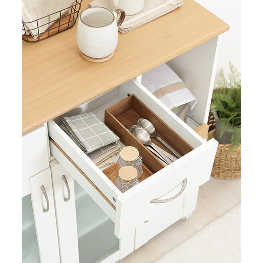 キッチンカウンター サージュホワイト 幅 90 cm 不二貿易 96819