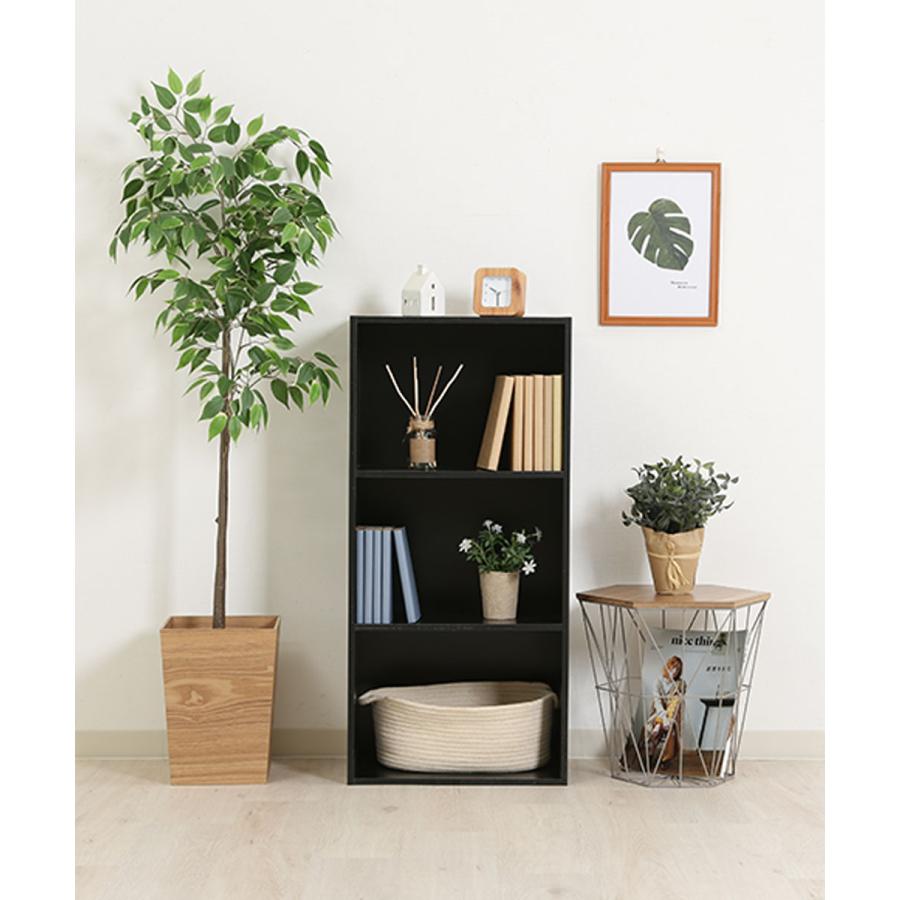 カラーボックス 3段 ブラック 不二貿易 HP973 | 本棚 コミック 漫画