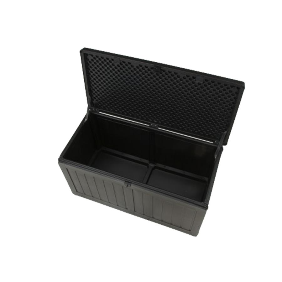 収納BOX ベンチ 190L ブラック 組立式 不二貿易 | 宅配ボックス 収納
