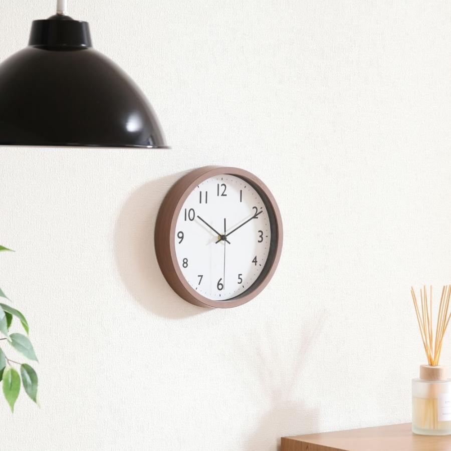 爆買 掛け時計 直径25cm フォレスト 木目調 電池式 不二貿易 | 時計