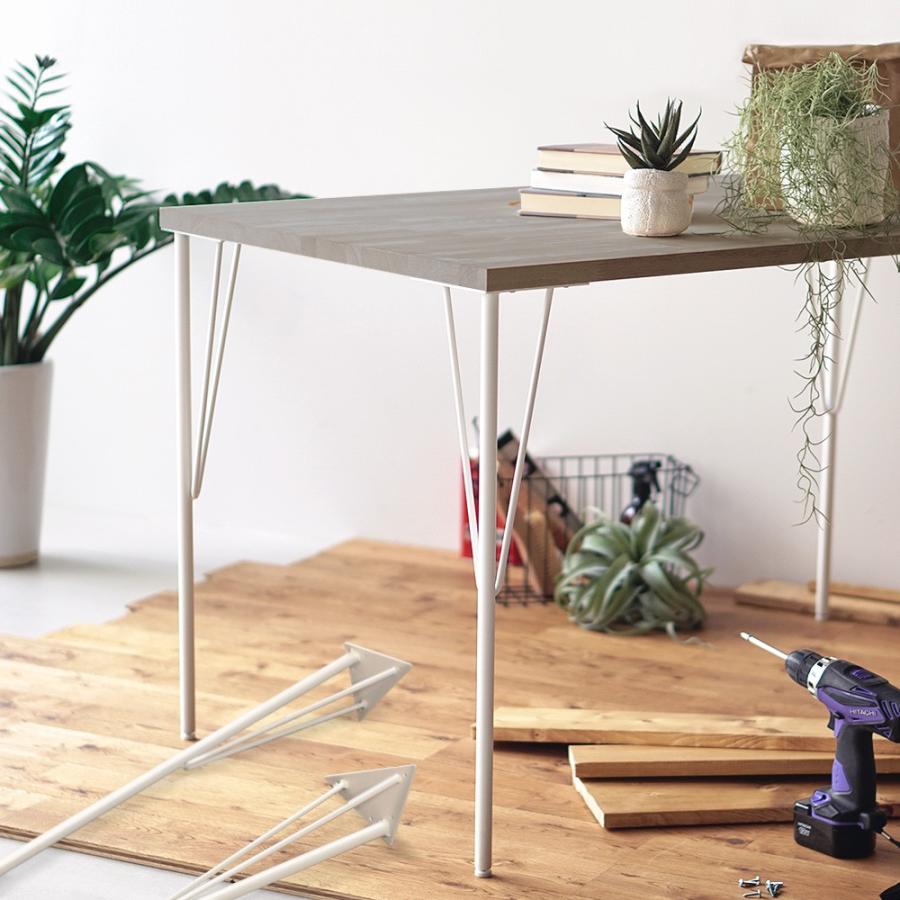 テーブル 脚 パーツ 4本セット | おしゃれ ブラック アイアン