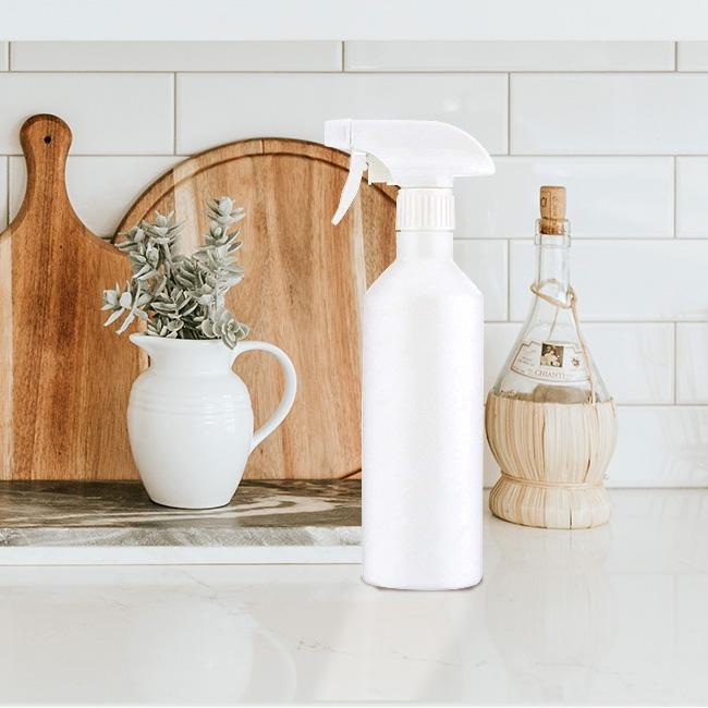 スプレーボトル 500ml ホワイト | プラスチック ディスペンサー ボトル