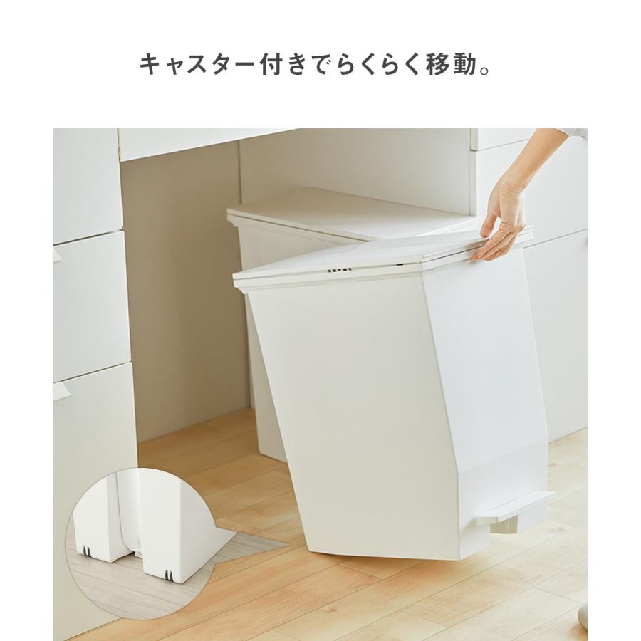 SOLOW ソロウ ペダル オープンツイン ゴミ箱 20L | ごみ箱 両開き 左右