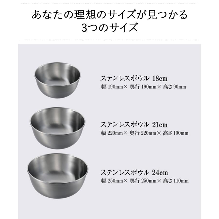 ステンレス ボール 18cm 深型 eN-004 enzo 新潟 燕三条 日本製 和平
