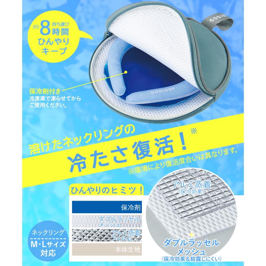 ネッククーラー COOLOOP クーループ ネックリング Lサイズ 保冷ケース