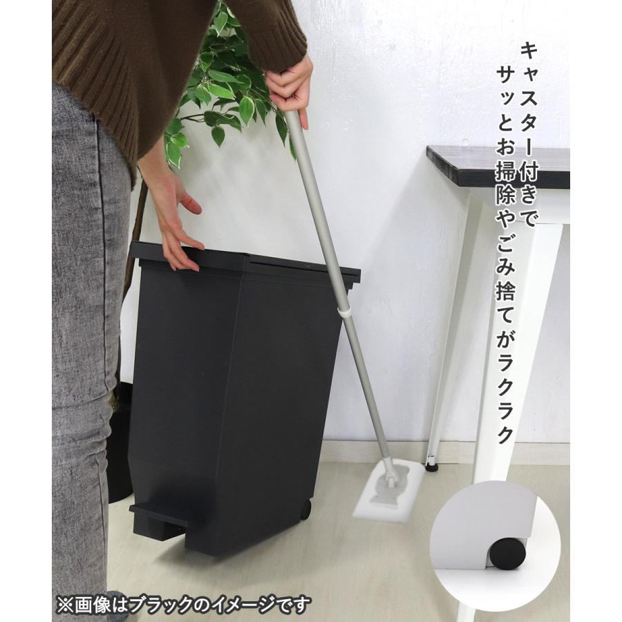 エバン 両開き ペダルペール 30L ホワイト 3個セット アスベル 日本製 | ゴミ箱 ゴミ箱30L ペダル式 ペダル式ゴミ箱 キッチンゴミ箱 ごみ箱 ごみ箱30L_3