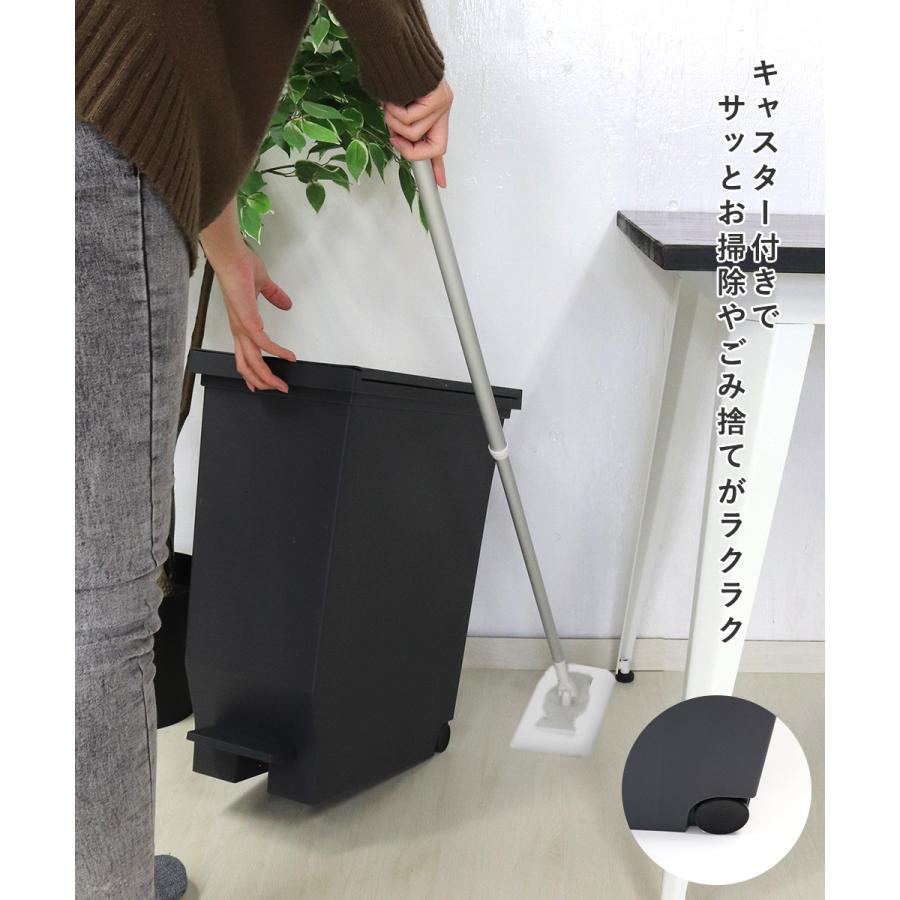 エバン 両開き ペダルペール 30L ブラック 3個セット アスベル 日本製 | ゴミ箱 ゴミ箱30L ペダル式 ペダル式ゴミ箱 キッチンゴミ箱 ごみ箱 ごみ箱30L_3