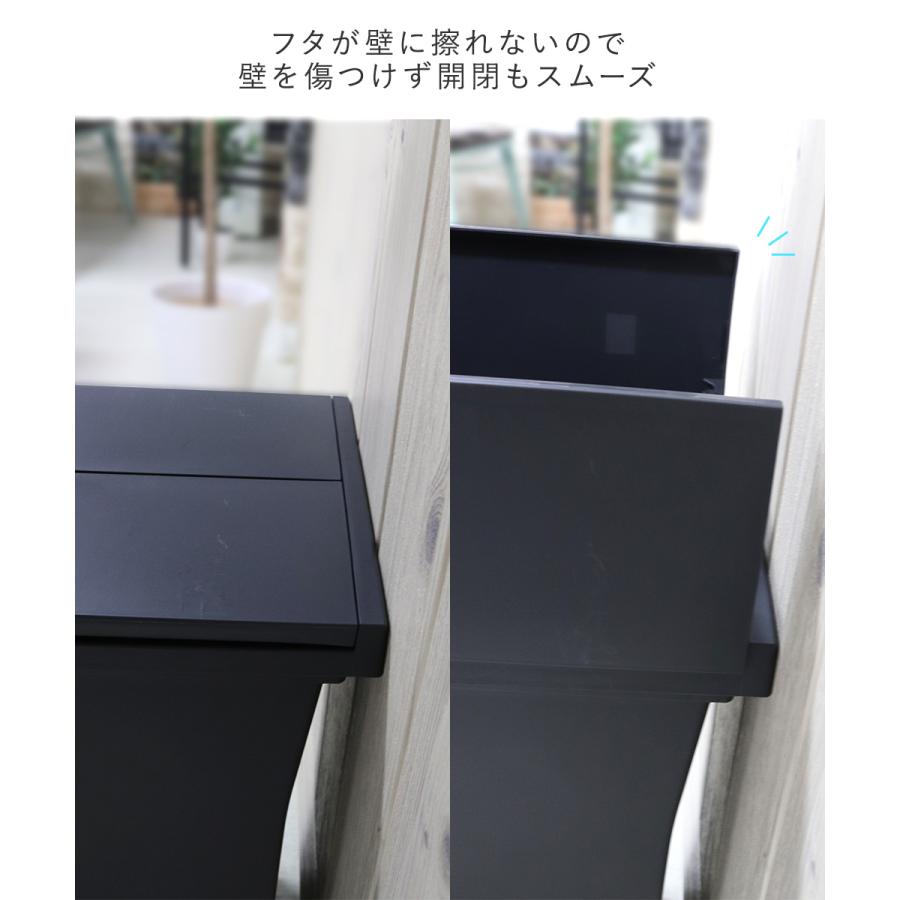 エバン 両開き ペダルペール 30L ブラック 3個セット アスベル 日本製 | ゴミ箱 ゴミ箱30L ペダル式 ペダル式ゴミ箱 キッチンゴミ箱 ごみ箱 ごみ箱30L_4