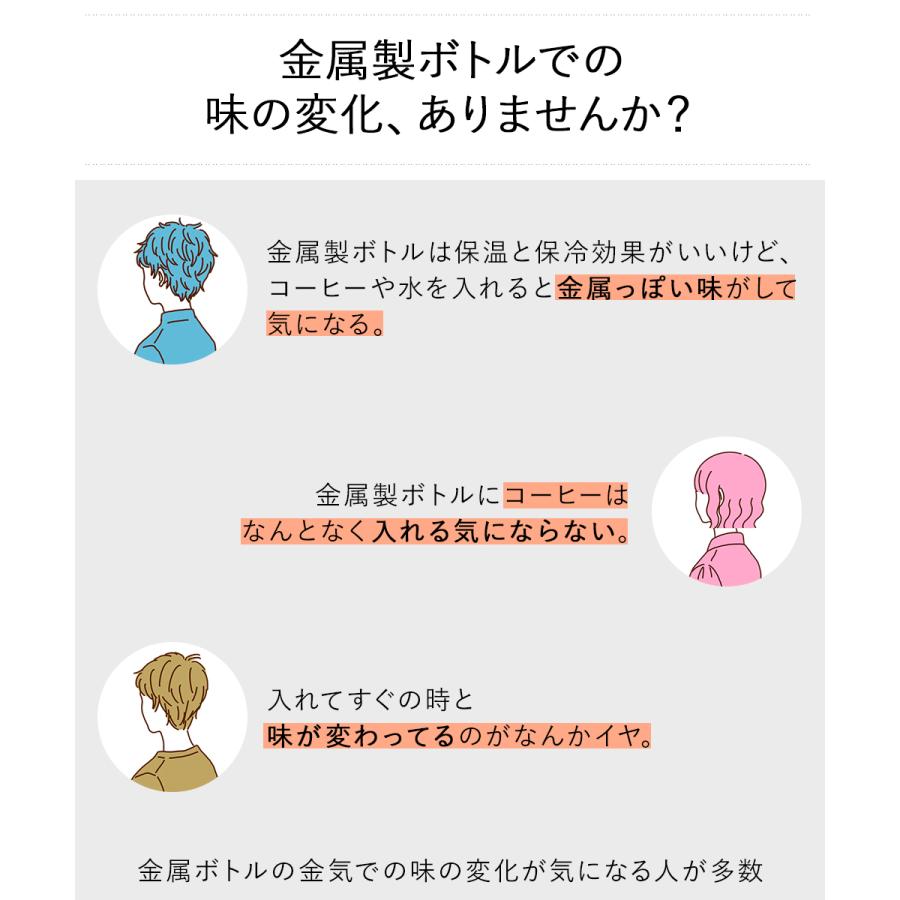 コーヒー 持ち歩き ボトル セラマグボトル 180ml CERAMUG 京セラ | 真空断熱構造 保温 保冷 タンブラー マイボトル コップ カップ｜seikatsukukan｜03