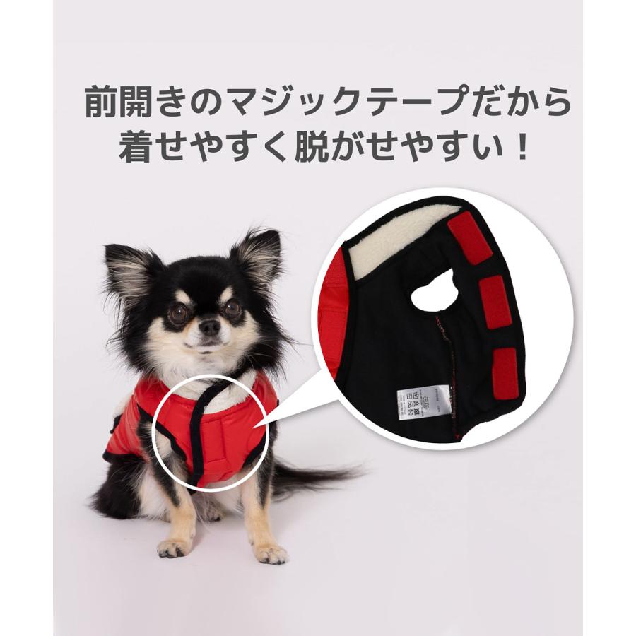 PEACEプロフ一読お願いします 様　 peak 冬　犬服 犬 服 防寒 ダウンベスト pipi 前開き マジックテープ PP232-022-011