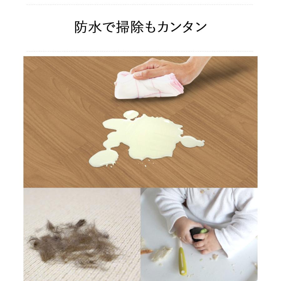 防水 ホットカーペットカバー 3畳 木目 200cm&times;250cm AHW-1003HH 明和グラビア | カーペットマット ラグ 抗菌 3帖 キズ防止 中敷きラグ ダ