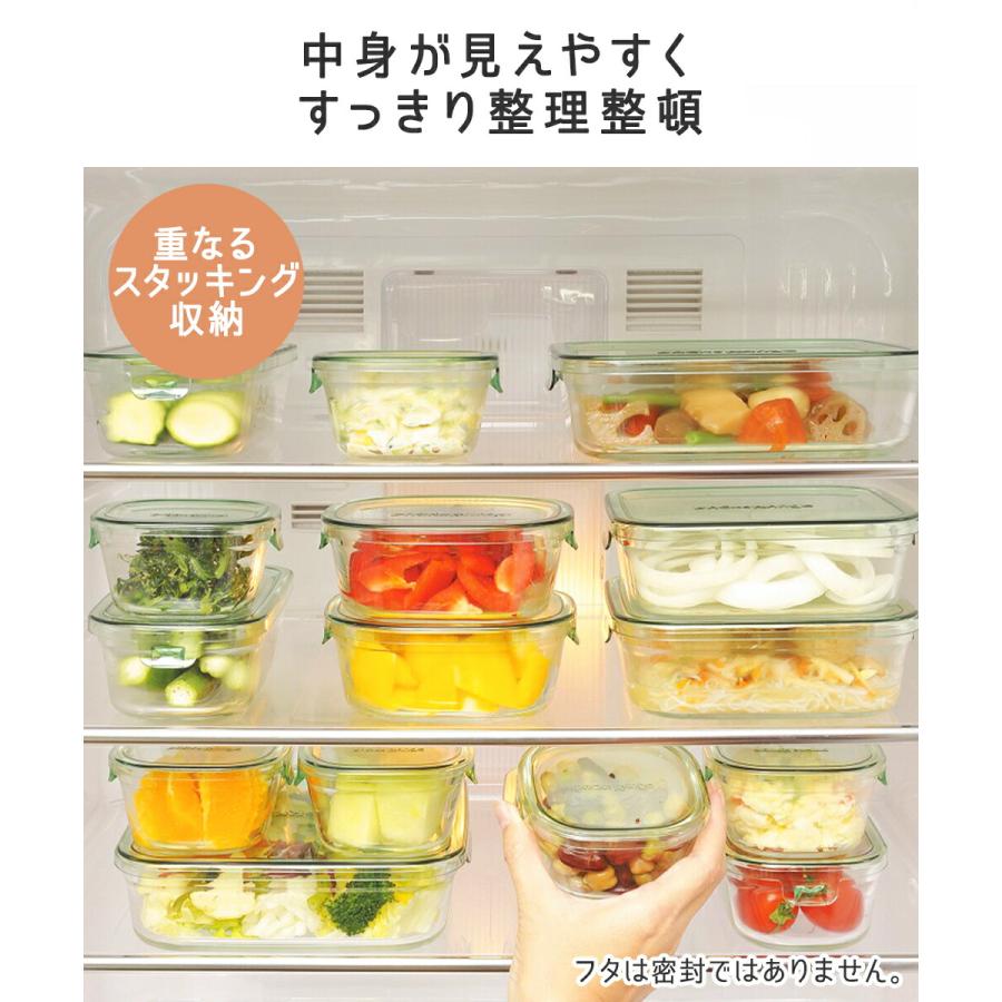 iwaki イワキ 耐熱ガラス保存容器 角型3点セット パック&レンジ | 保存