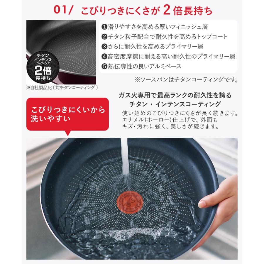 T-fal インジニオ・ネオ ヴィンテージボルドー・インテンス セット10