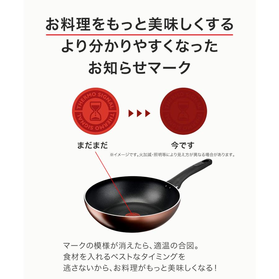ティファール IHチタン・エクセレンス モカ ウォックパン フライパン