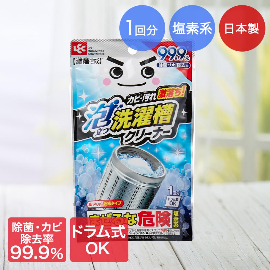 激落ちくん 泡立つ 洗濯槽クリーナー 120g 一回分 レック 日本製