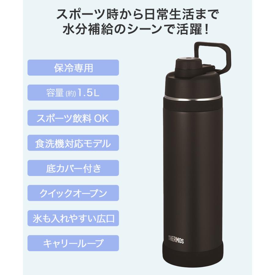 保冷専用 真空断熱スポーツボトル 1.5L 食洗機対応 FJU-1500 サーモス