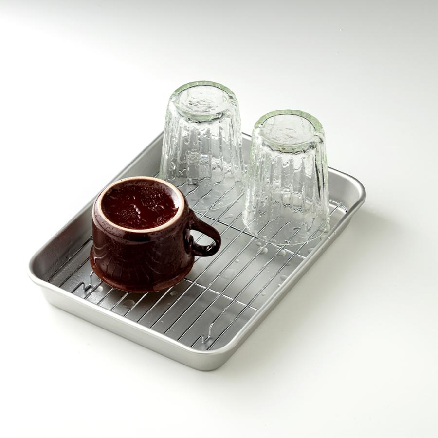 揚げ物 バット 料理 網付 5号 24.2×18.3cm 谷口金属 日本製 | 網 軽量